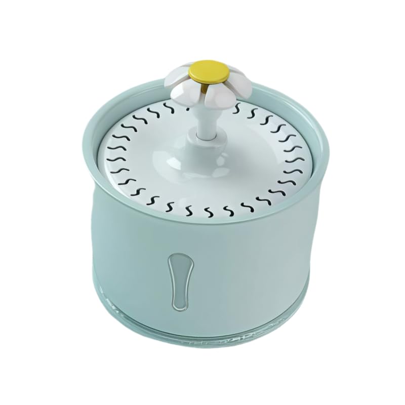 Bebedouro Automático 2 4L para Gato e Cachorro com Fonte e Filtro USB Silencioso(Azul)