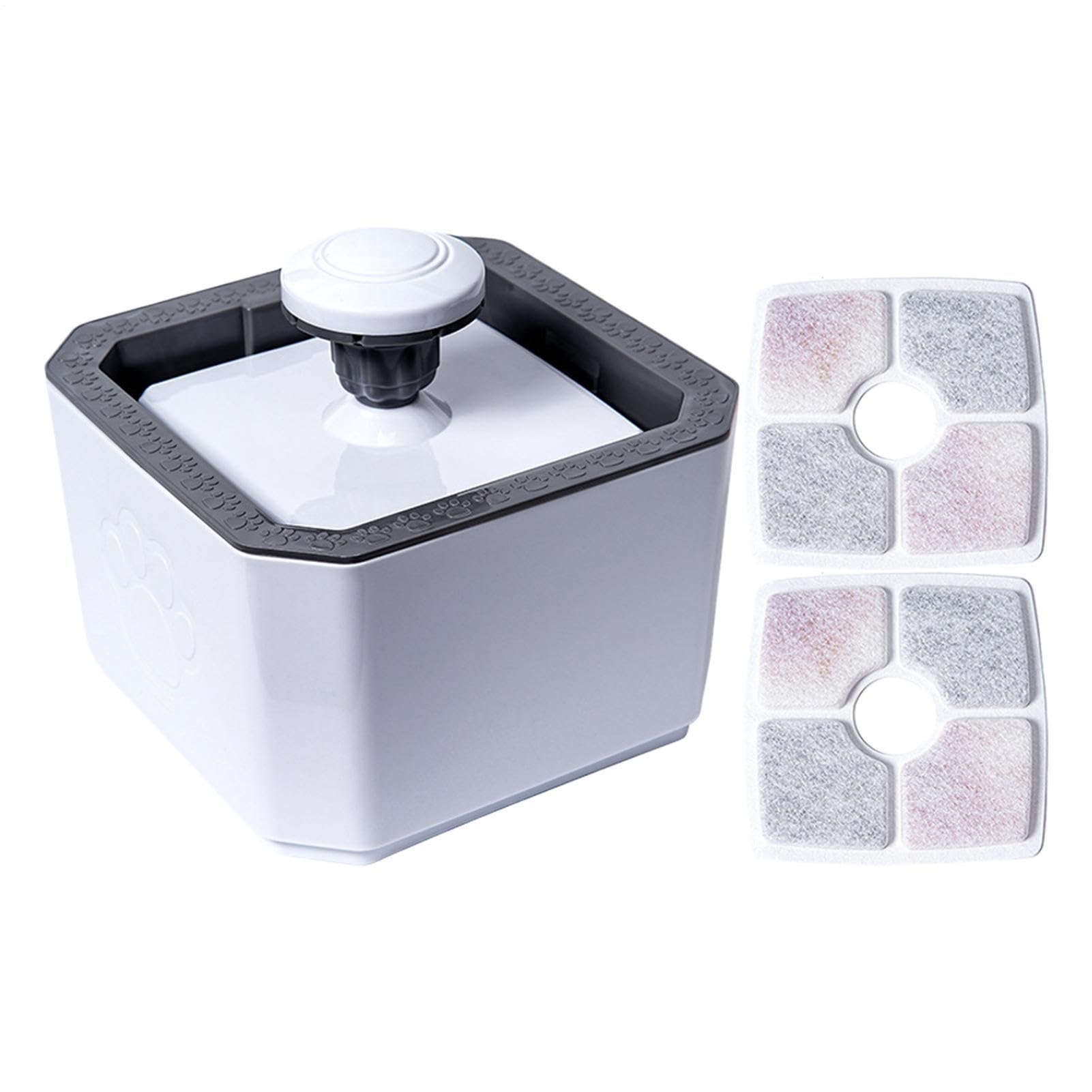 Fonte De Água Para Gatos 2,5 L Automática Silenciosa Alimentada por USB | Fonte De Água Para Gatos Interior Sem Fio Para Exterior, Férias E Viagens, , Sala De Estar, Cozinha E Pátio