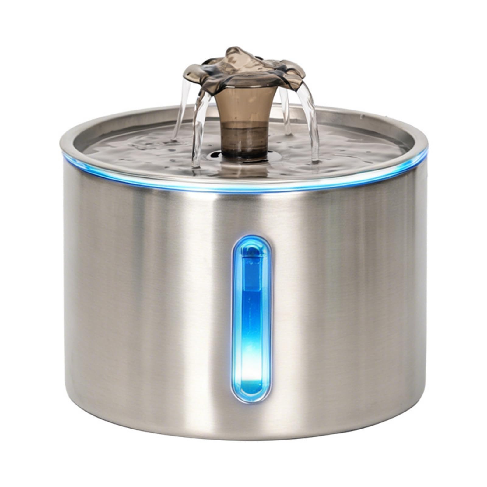 Baoblaze Fonte Água com Visor | Aço Inoxidável 304, Bivolt Usb, Fonte para Pets, Apartamento, Gatos