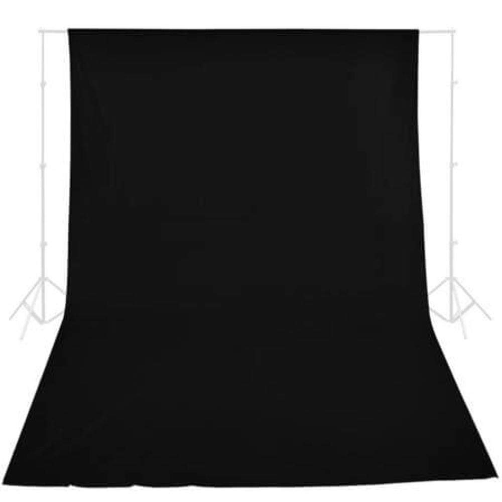 Greika Fundo Infinito em Algodão Muslin- Preto- 2,84X4,82mts