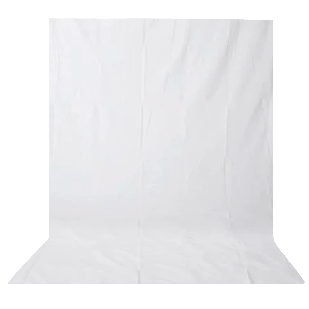 Fundo Infinito em Tecido lavável e passável para fotos e filmagens de vídeo lives e reuniões etc (suporte não incluído) (1,5m x 2m, Branco)