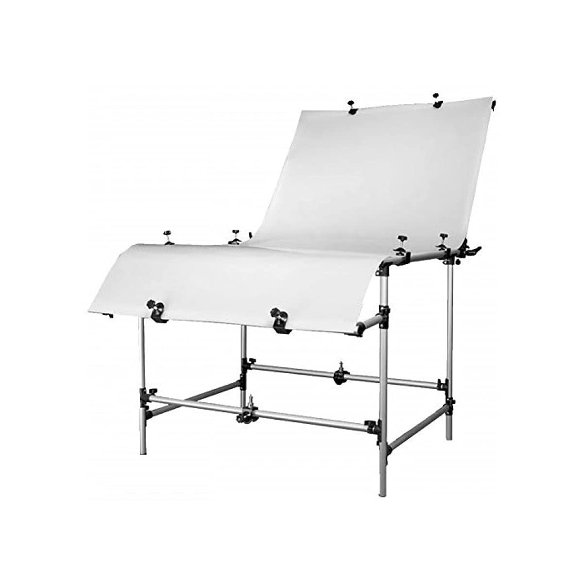 Mesa para fotografia still macro produtos fundo infinito de 60x130 cm Shooting Table fosco e brilhante