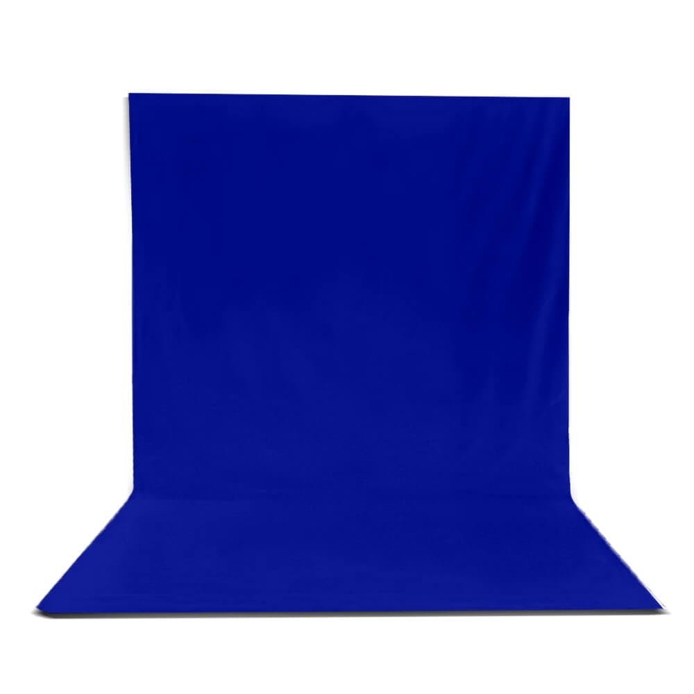 Tecido Chroma Key Fundo Infinito Estudio Azul Royal 1m
