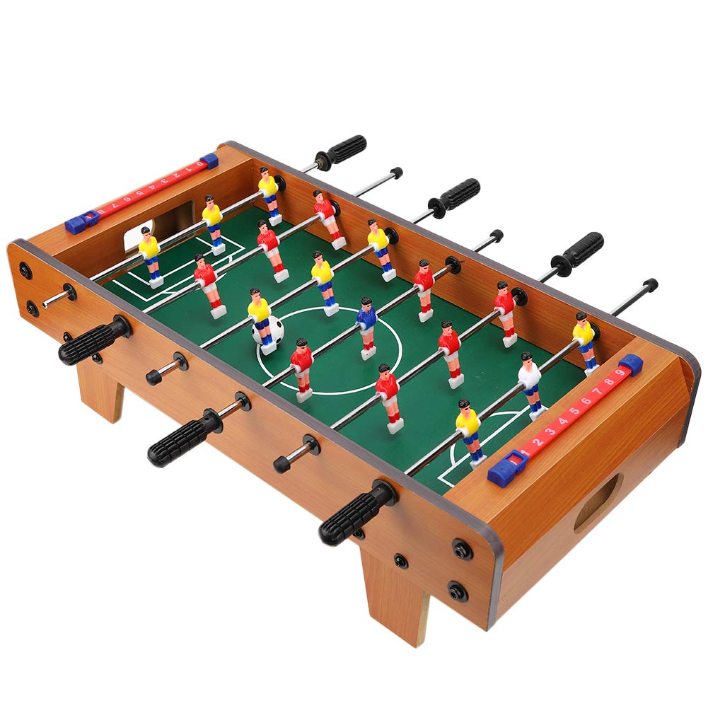 Jogo de Futebol de Mesa para Crianças, Pebolim de Mesa Educativo Portátil com Bola e Guarda Pontuação, Mini Mesa de Pebolim para Adultos e Crianças, rotação de 360 graus