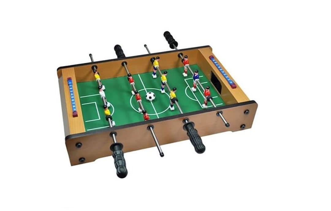 Jogo Pebolim De Mesa De Madeira 51x31x10cm