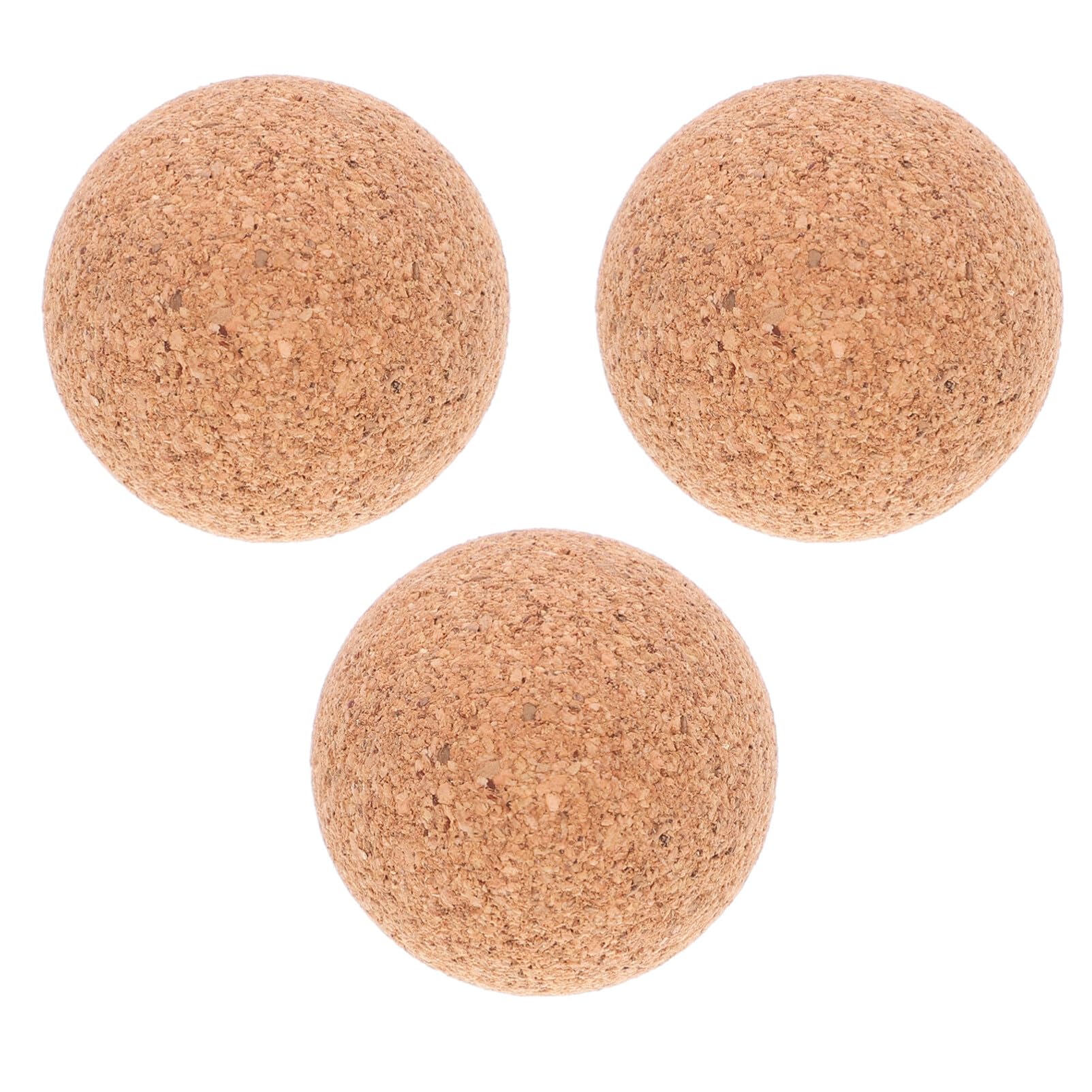 Abaodam Pebolim de cortiça bolas de futebol de mesa coloridas de madeira natural 32 mm bola de futebol bola de futebol portátil resistente ao desgaste bola de matraquilho de madeira 3 peças