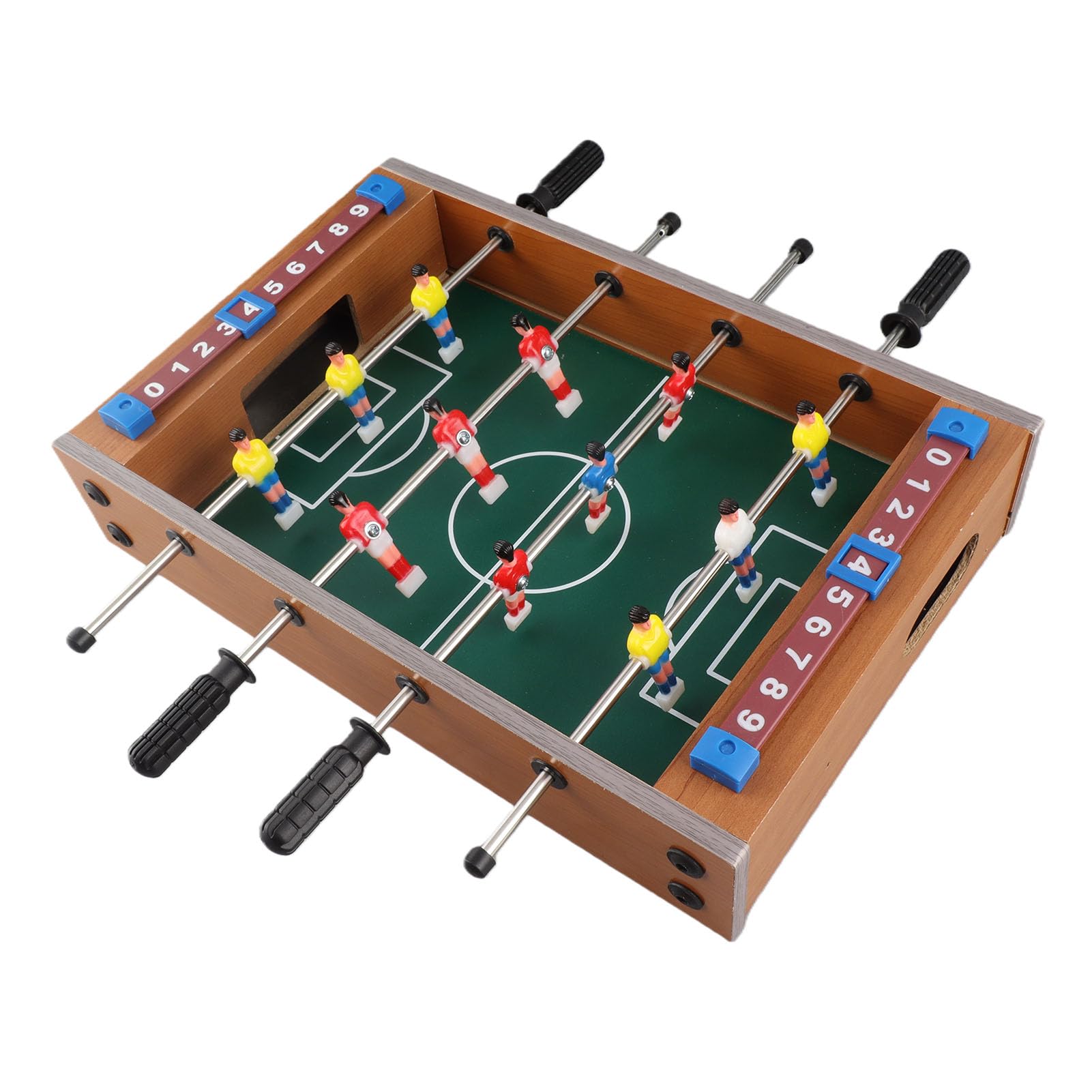Acouto Mesa de Pebolim - Jogo de Futebol de Salão Infantil e Adulto - Festas Perfeitas e Diversão Em Família Construção Em Madeira Com Recursos Anticolisão Conjunto Completo Com Acessórios