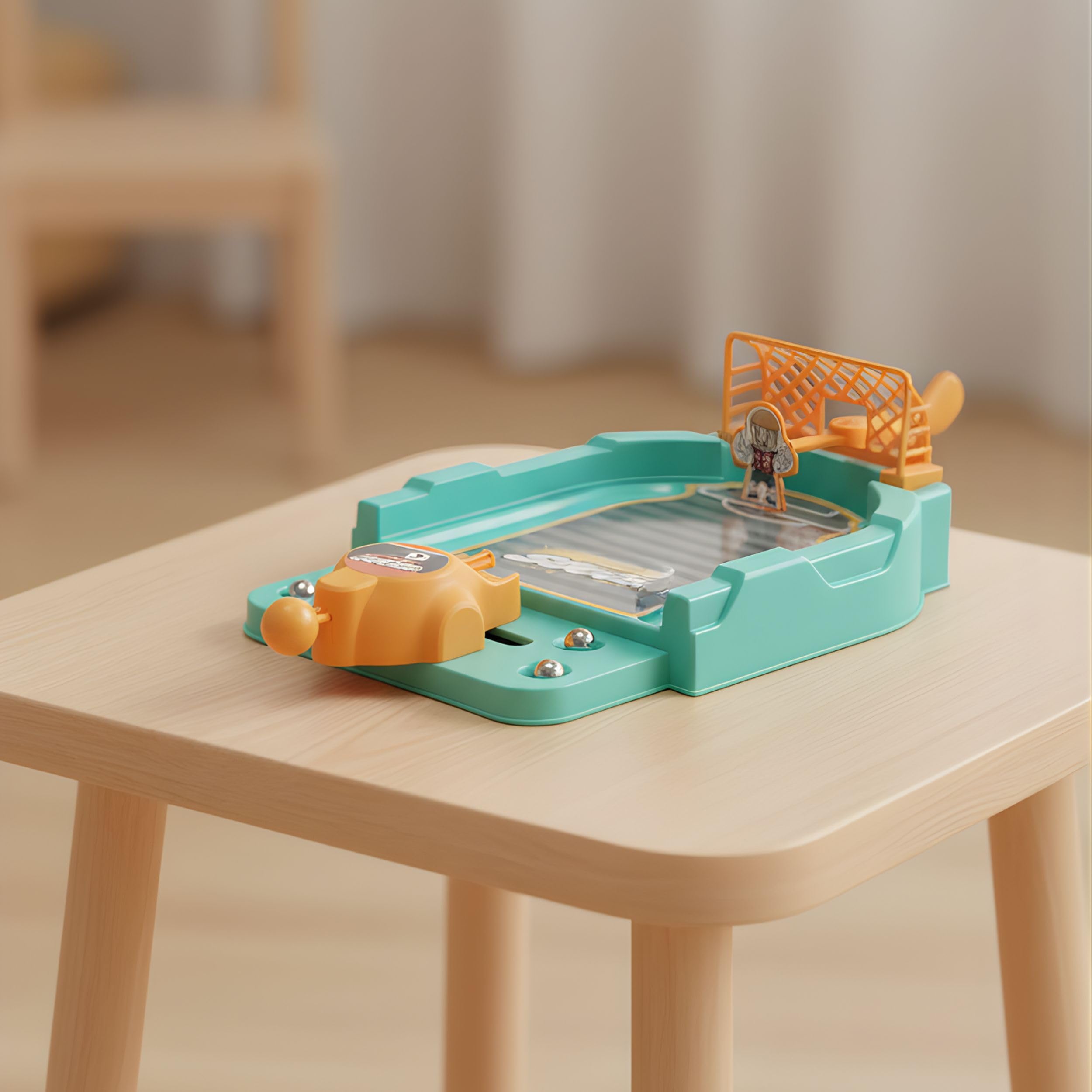 Mini Jogo de Futebol de Mesa – Arena de Pênaltis Infantil, Brinquedo Educativo, Plástico Durável 24x15cm, Diversão para Crianças, Presente Criativo