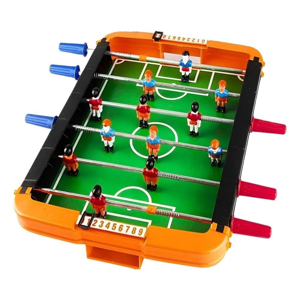 Jogo Futebol Totó Mini Mesa com 6 Hastes 12 Jogadores Infantil