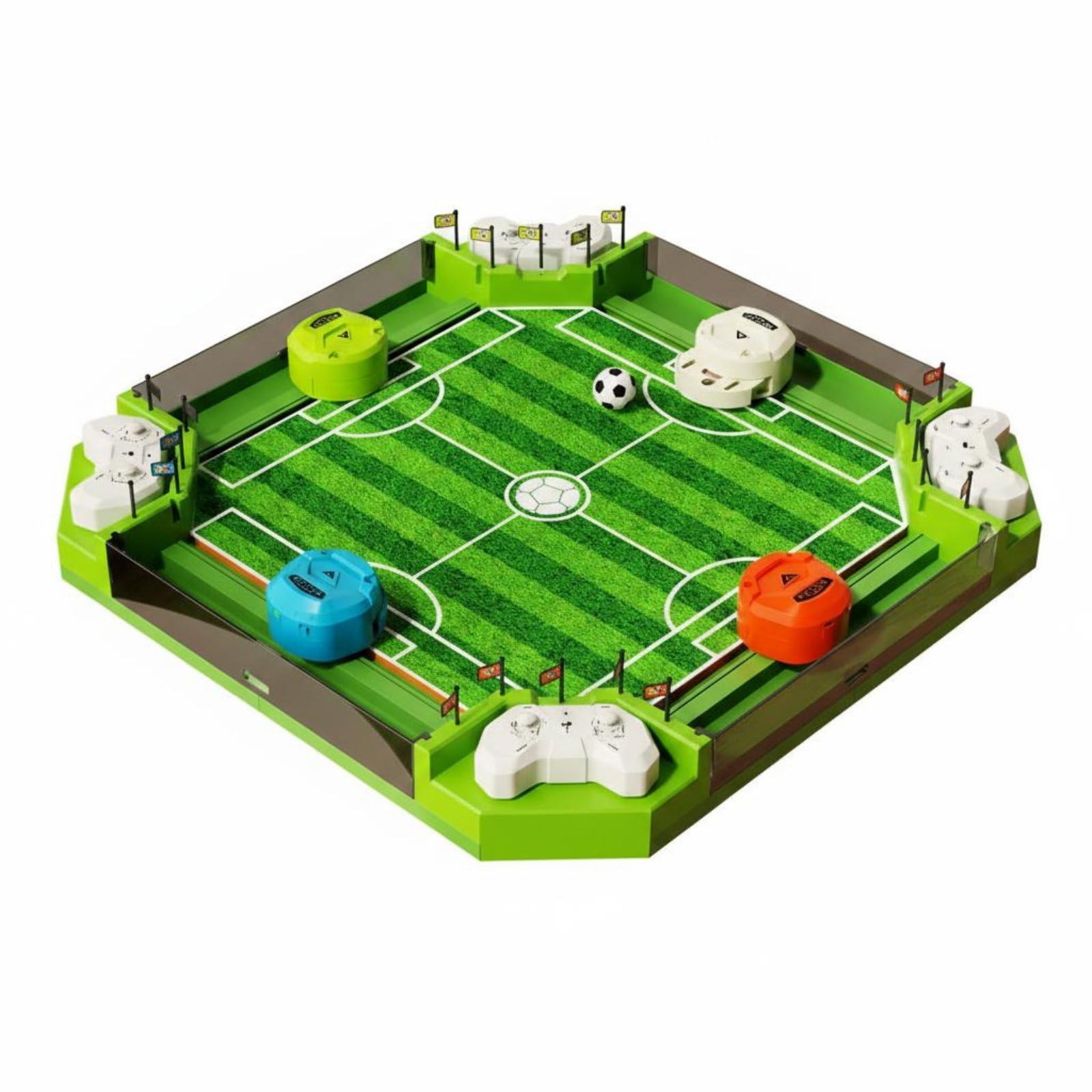 Jogo de Futebol Interativo de Mesa, Jogo de Futebol de Mesa, Conjunto de Futebol com Controle Remoto, Jogadores, Corpo em Plástico, Ideal para Crianças, e Brincadeiras em Ambientes Fechados