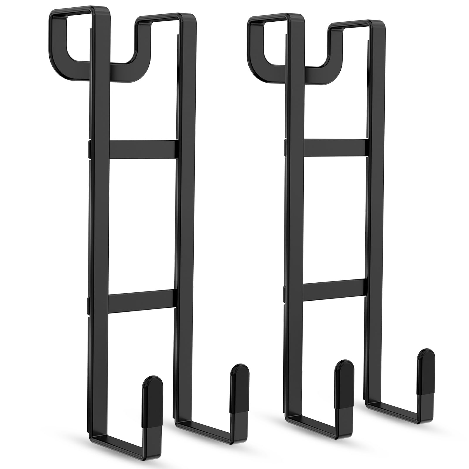 FYY 2 pacotes de ganchos sobre a porta, gancho de porta resistente, ganchos de parede sem broca para pendurar casaco, toalha, bolsa no banheiro, armário cabe na maioria das portas de até 4,8 cm de