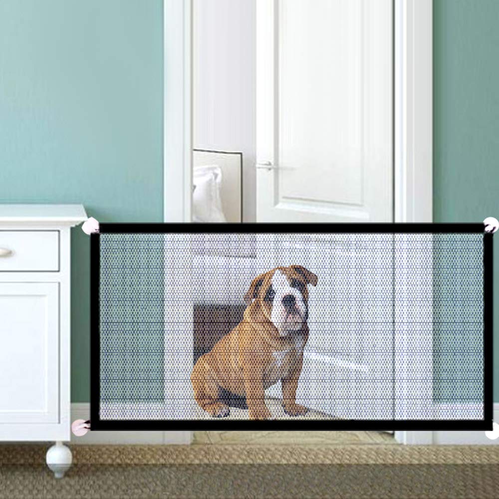 Eastdall Portão De Segurança Para Bebê Dobrável,Portão de Segurança do cão Pet Cerca de Malha Portátil Dobrável Portão de Segurança Do Bebê Instalar Em Qualquer Lugar 110 * 72 CM