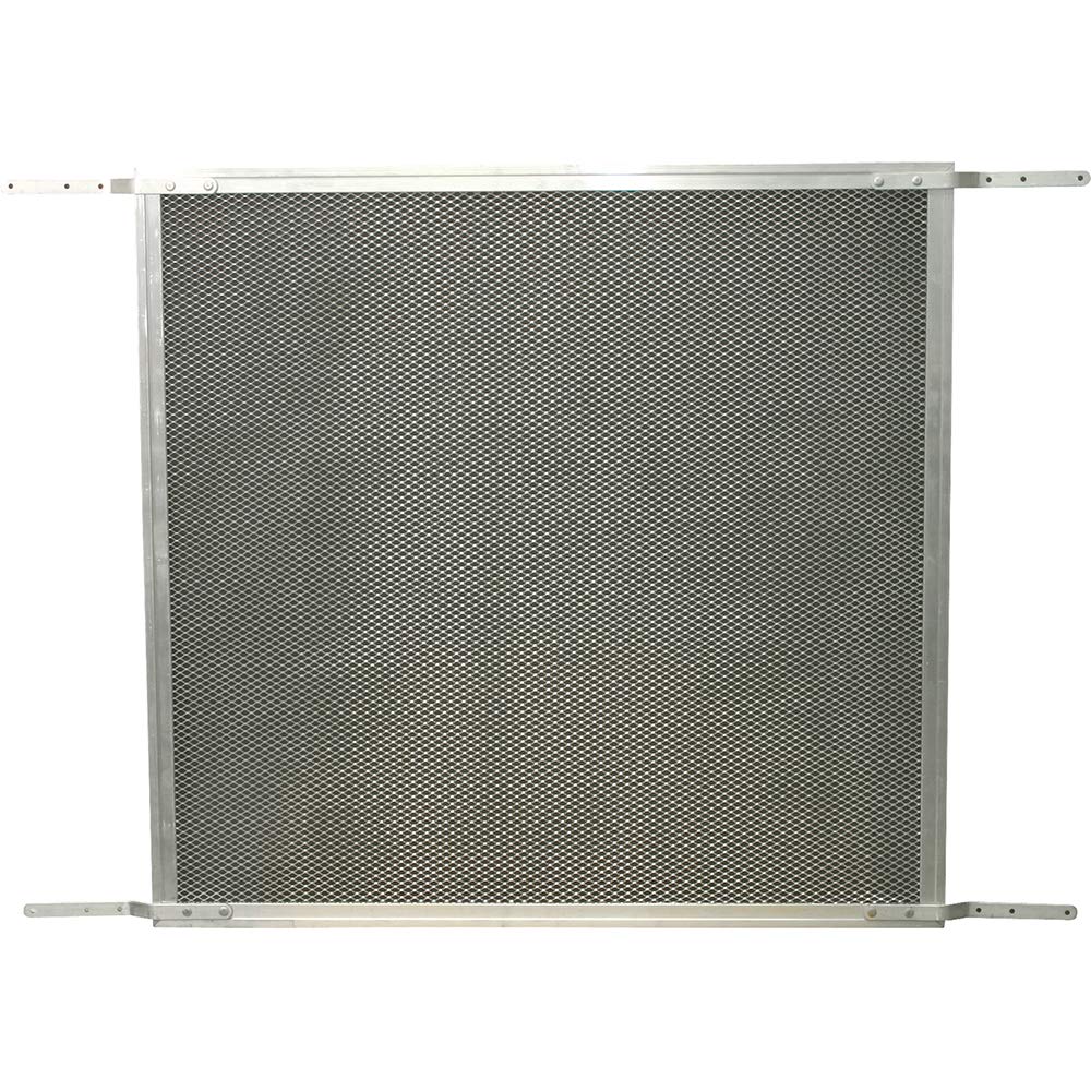 Make-2-Fit Grade de porta de tela deslizante PL 15940-1, 122 x 66 cm, construção de alumínio, acabamento acetinado, pacote com 1