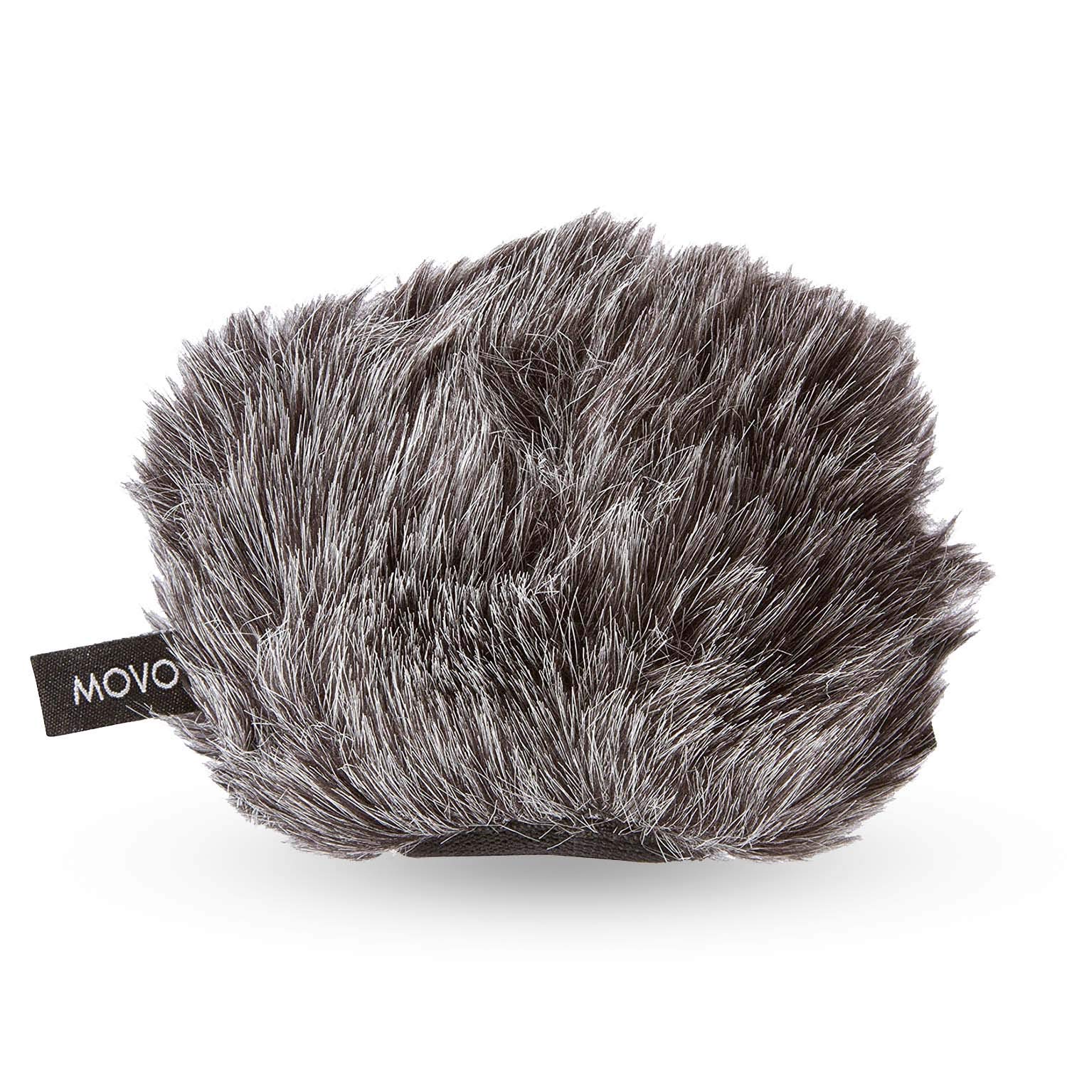 Movo Nome do Movo WS-G9 Protetor de para-brisas para microfone externo peludo para gravadores digitais portáteis de até 7,6 cm x 3,8 cm (L x D) – Serve para Zoom H4n, H4n PRO, H5, H6, Tascam DR-40, DR-05, DR-07 e mais (cinza escuro)