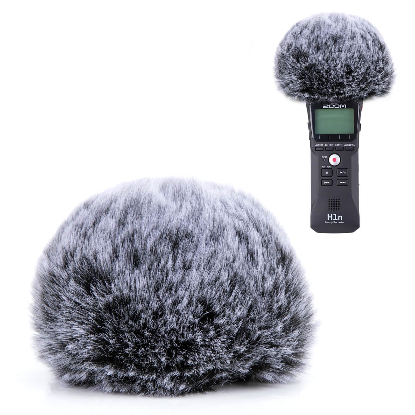 YOUSHARES Para-brisas H1n peludo – Protetor de para-brisas para uso ao ar livre como filtro pop, ajuste personalizado para gravador prático Zoom H1n