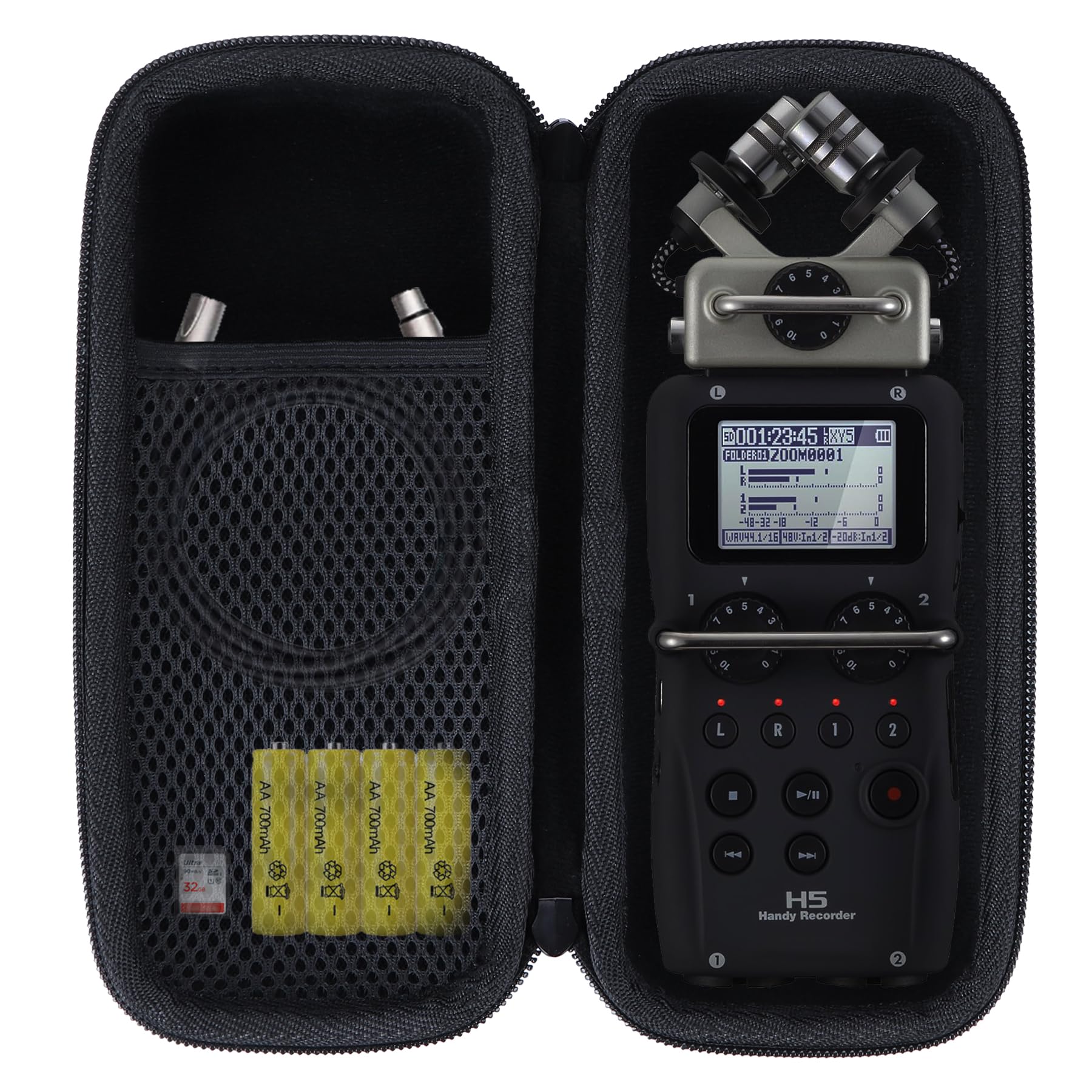 Lebakort Estojo de Armazenamento Compatível com O Gravador Portátil Zoom H5.