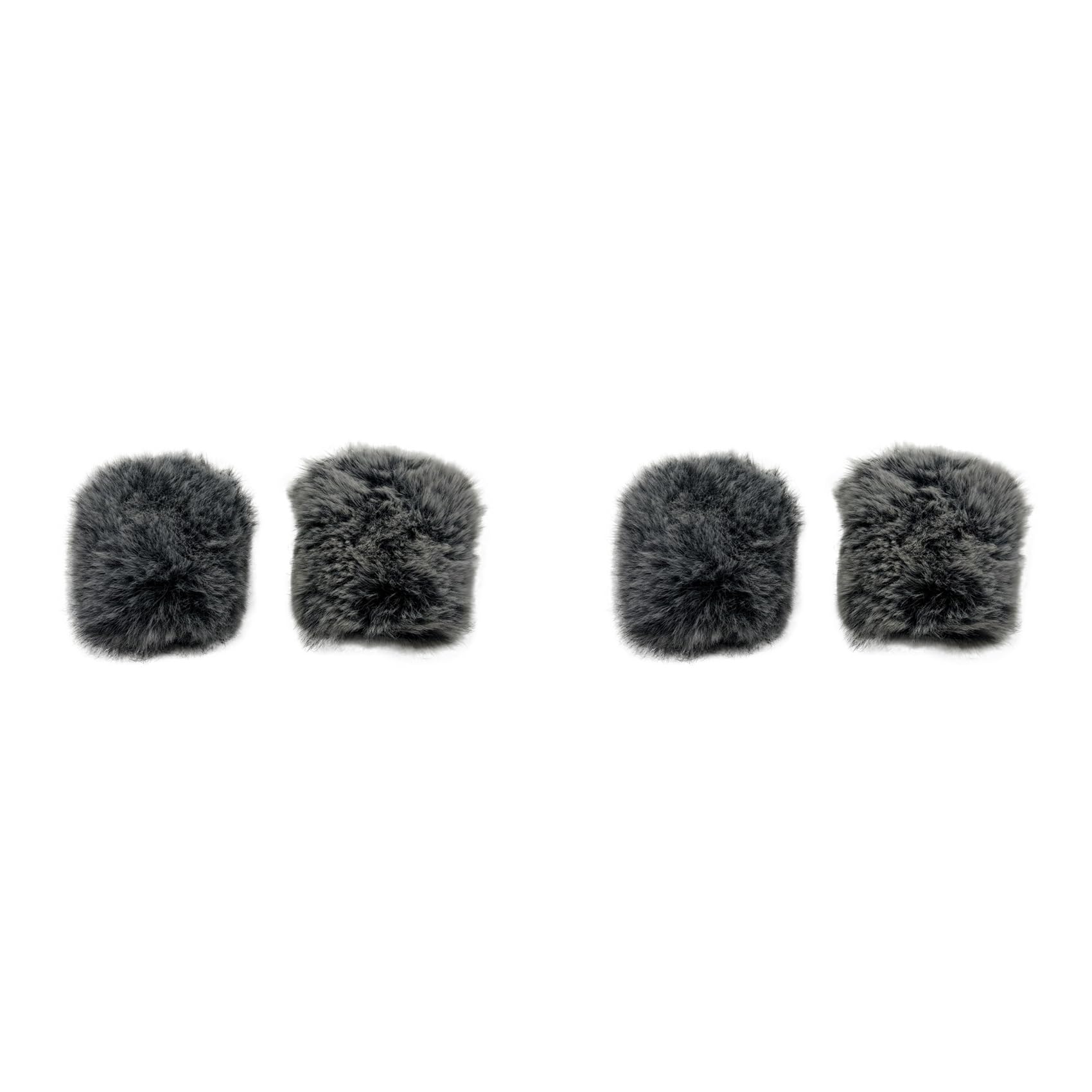 2x Para-brisas Peludo para Zoom H5 Studio Outdoor Para-brisa Artificial Microfone Acessório de Gravação de Estúdio