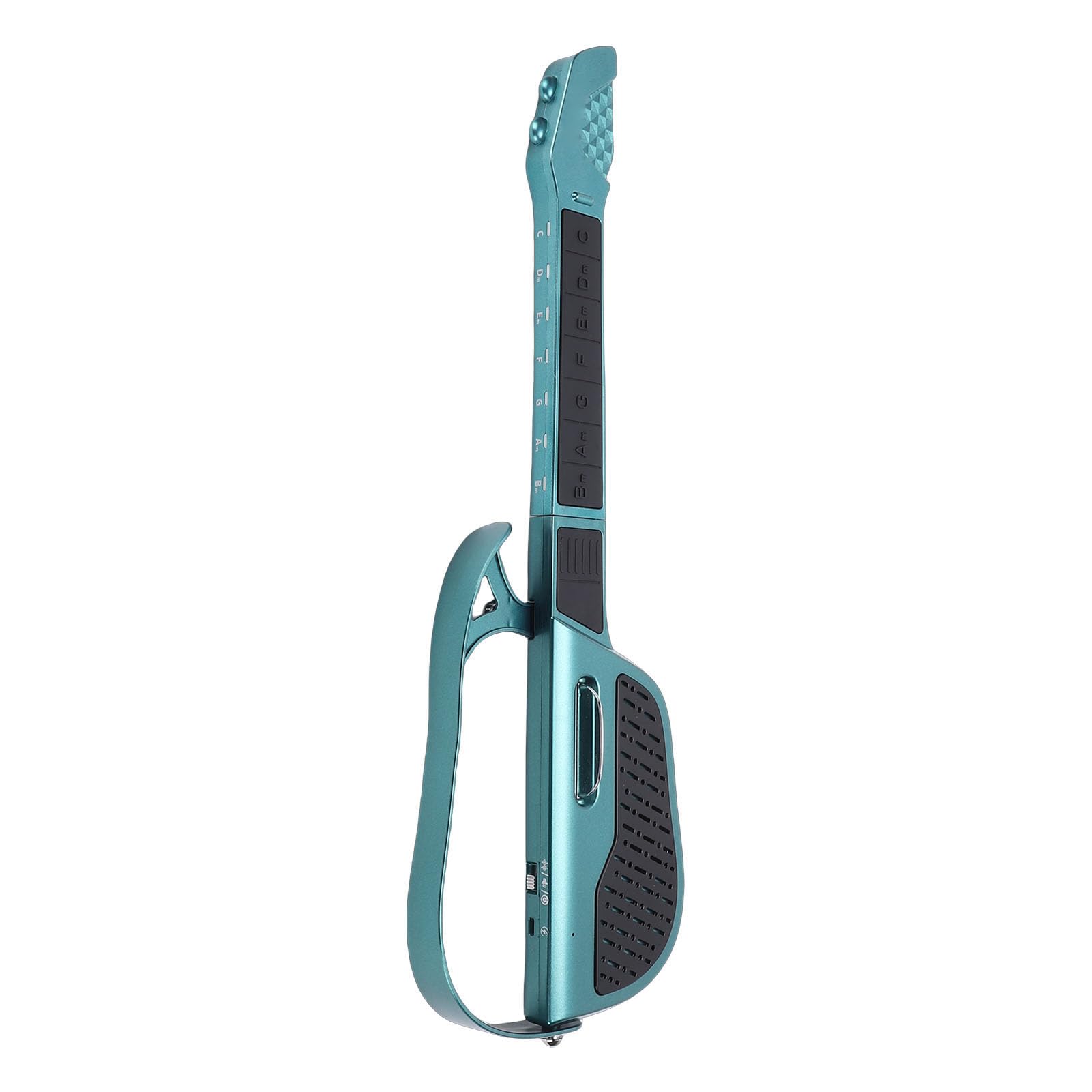 Asixxsix Guitarra inteligente sem cordas, dobrável, ideal para viagens e apresentações solo, com acordes sem cordas,fácil de tocar, para crianças, adolescentes e adultos iniciantes. (GREEN)