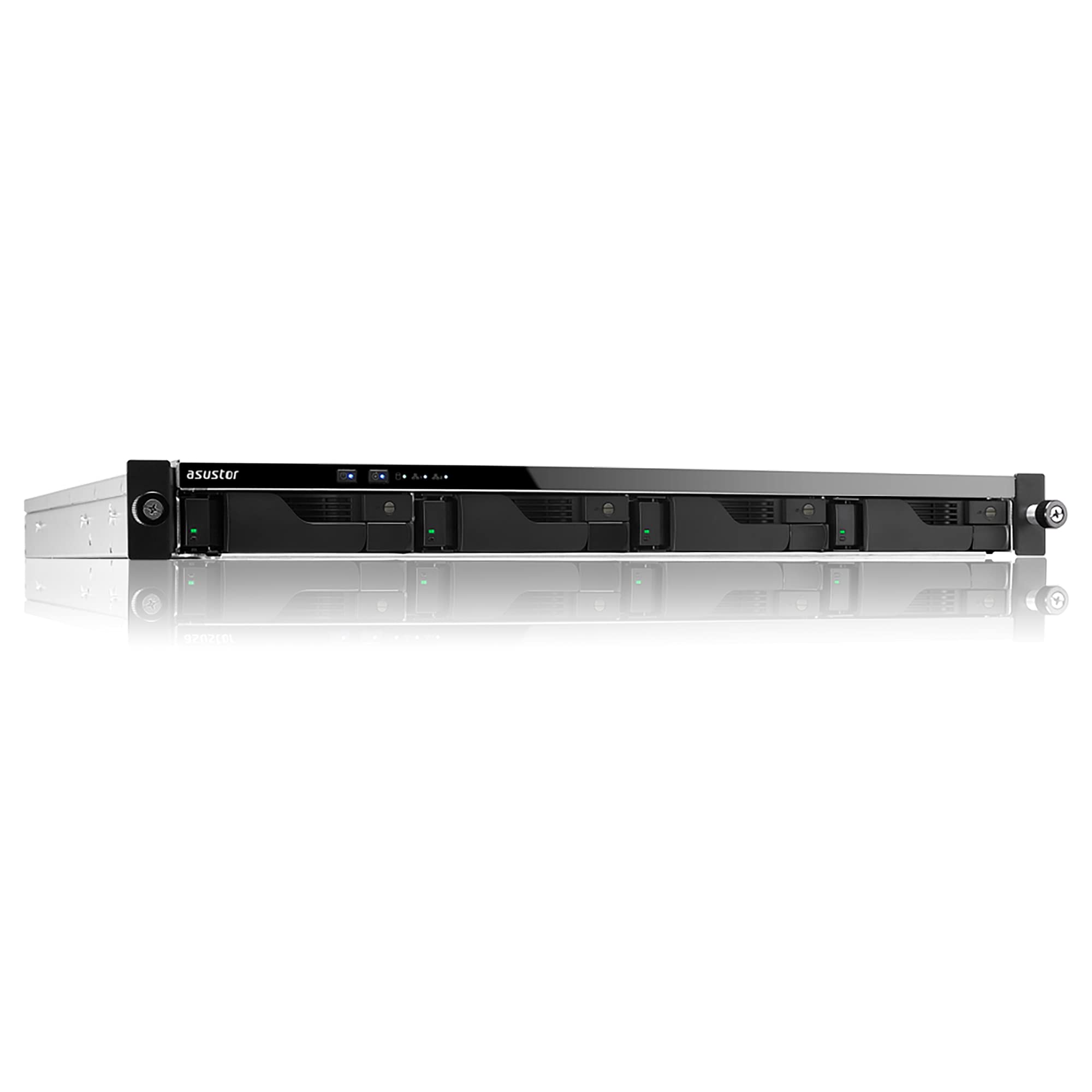 Storage Nas Asustor Lockerstor AS6504RD (Intel ATOM C3538 2.10GHZ/8GB SO-DIMM DDR4/2x Gigabit Ethernet (1G/100M) ; 2x 2.5 Gigabit Ethernet (2.5G/1G/100M) /4x USB 3.2 Gen 1/RACK 1U /4 BAIAS/HOT-SWAP)