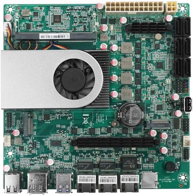 1 x placa mãe 10G 2*i226-V 2.5G 3LAN Intel baixa potência N150 NAS 6 baias 6*SATA3.0 2*M.2 NVMe 1*DDR5 Soft Router Firewall ITX Mainboard
