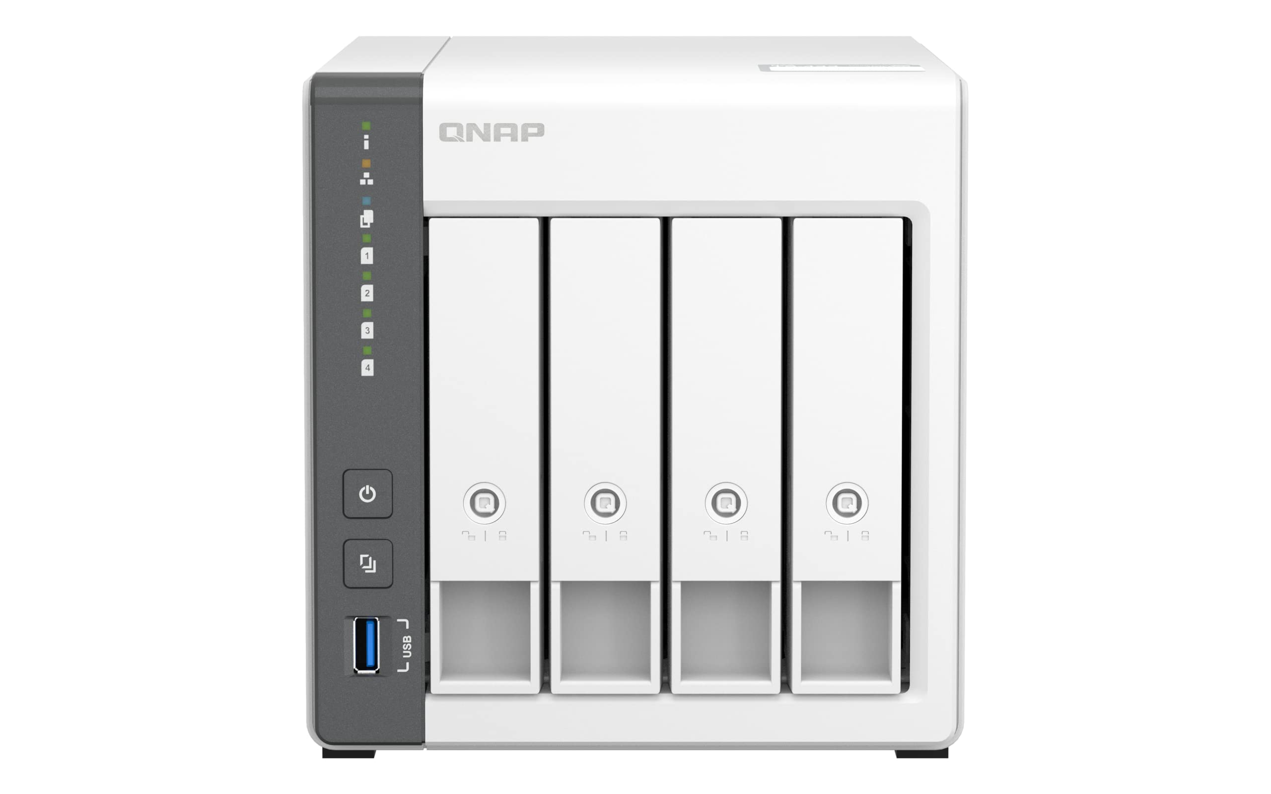 NAS QNAP TS-433-4G 4 Baias Storage em Rede Quad-Core 4GB RAID