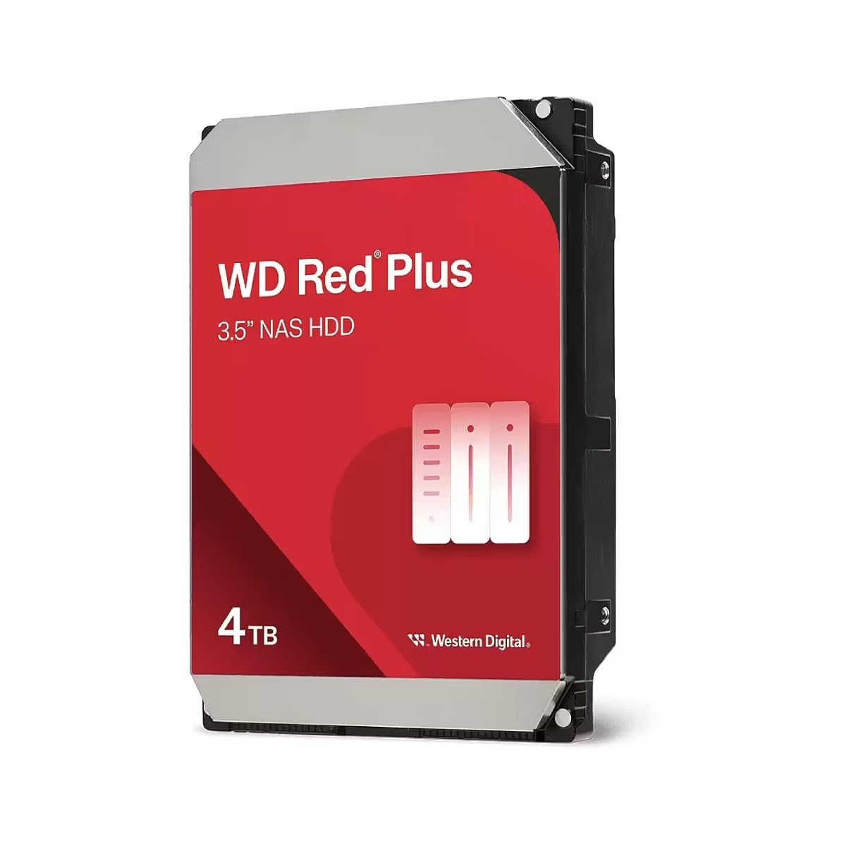 Western Digital Disco rígido interno WD Red Plus NAS de 4 TB - 5400 RPM, SATA 6 Gb/s, CMR, 128 MB de cache, 8.9 cm - WD40EFZZ