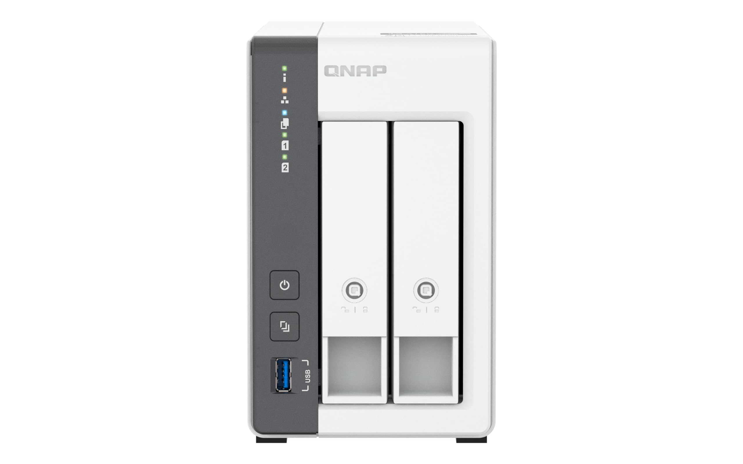 QNAP TS-216G NAS de 2 compartimentos, CPU quad-core, 2,5 GbE, 4 GB de RAM