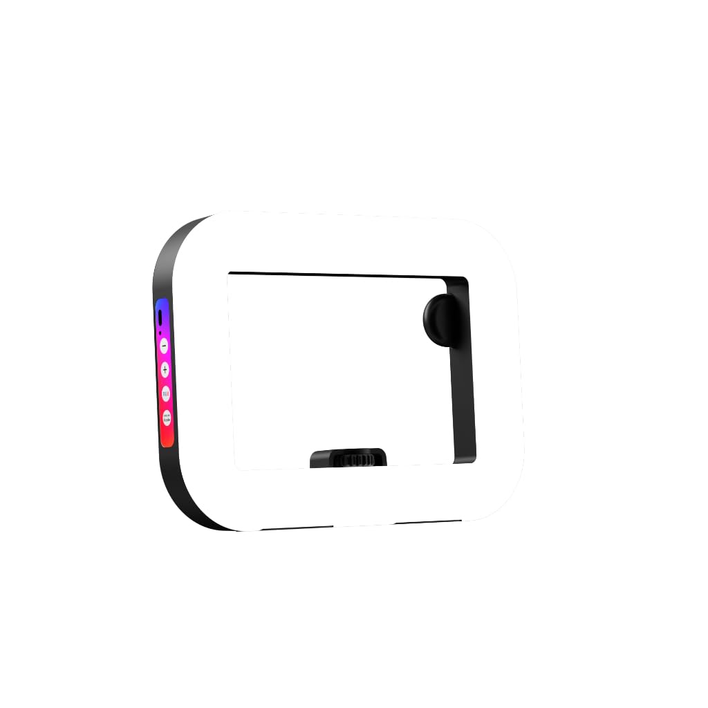 Anel de Luz LED RGB Recarregável 240 LEDs 3 Cores 12 Níveis com Controle Bluetooth e Tripé Ajustável Profissional(Luz de Anel)