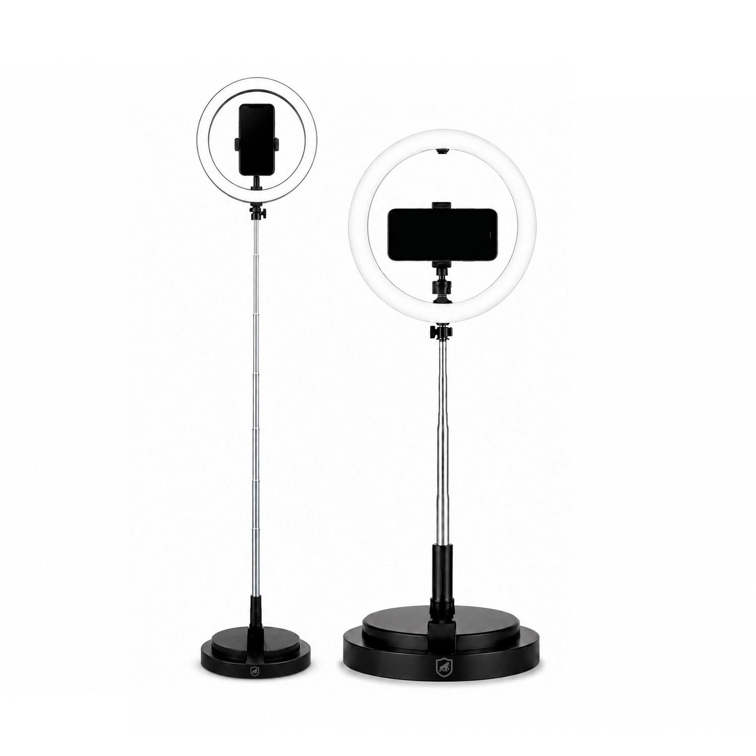 Gshield Ring Light LED Armor Portátil com 3 tons de iluminação, Suporte para Smartphone,Tripé Ajustável 1,66m e conexão USB-C