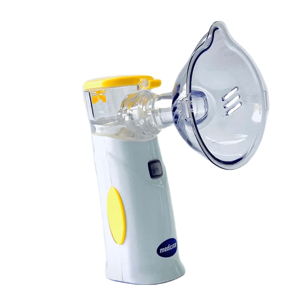 Medicate Inalador Portátil Mesh Colors Com Bateria Recarregável Amarelo