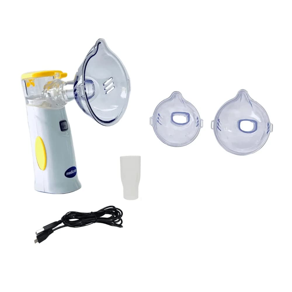 Medicate Inalador Portátil Mesh Colors Com Bateria Recarregável Azul