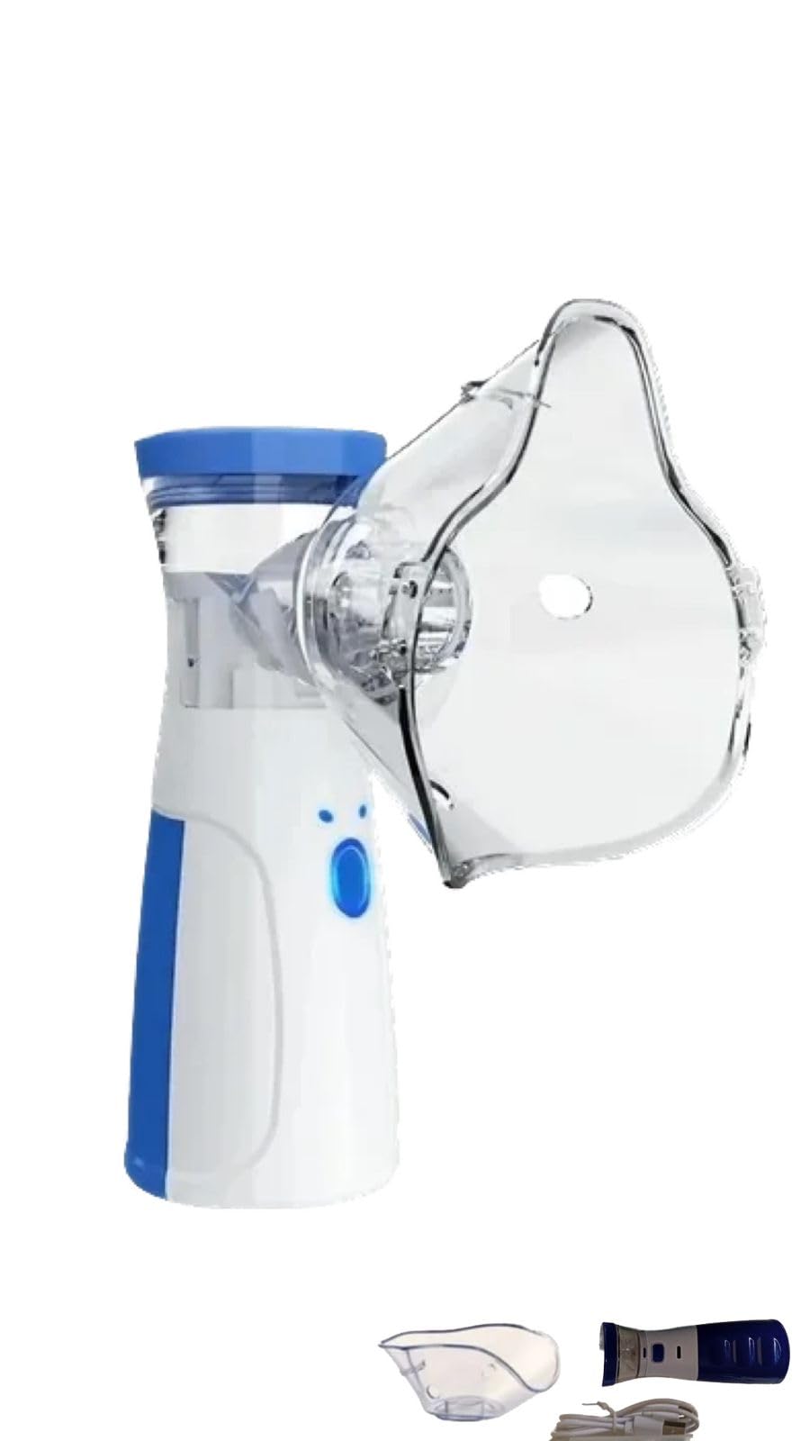 Nebulizador Inalador Portátil Sem Fio Recarregável Usb Silencioso Compacto Com Máscaras Adulto Infantil
