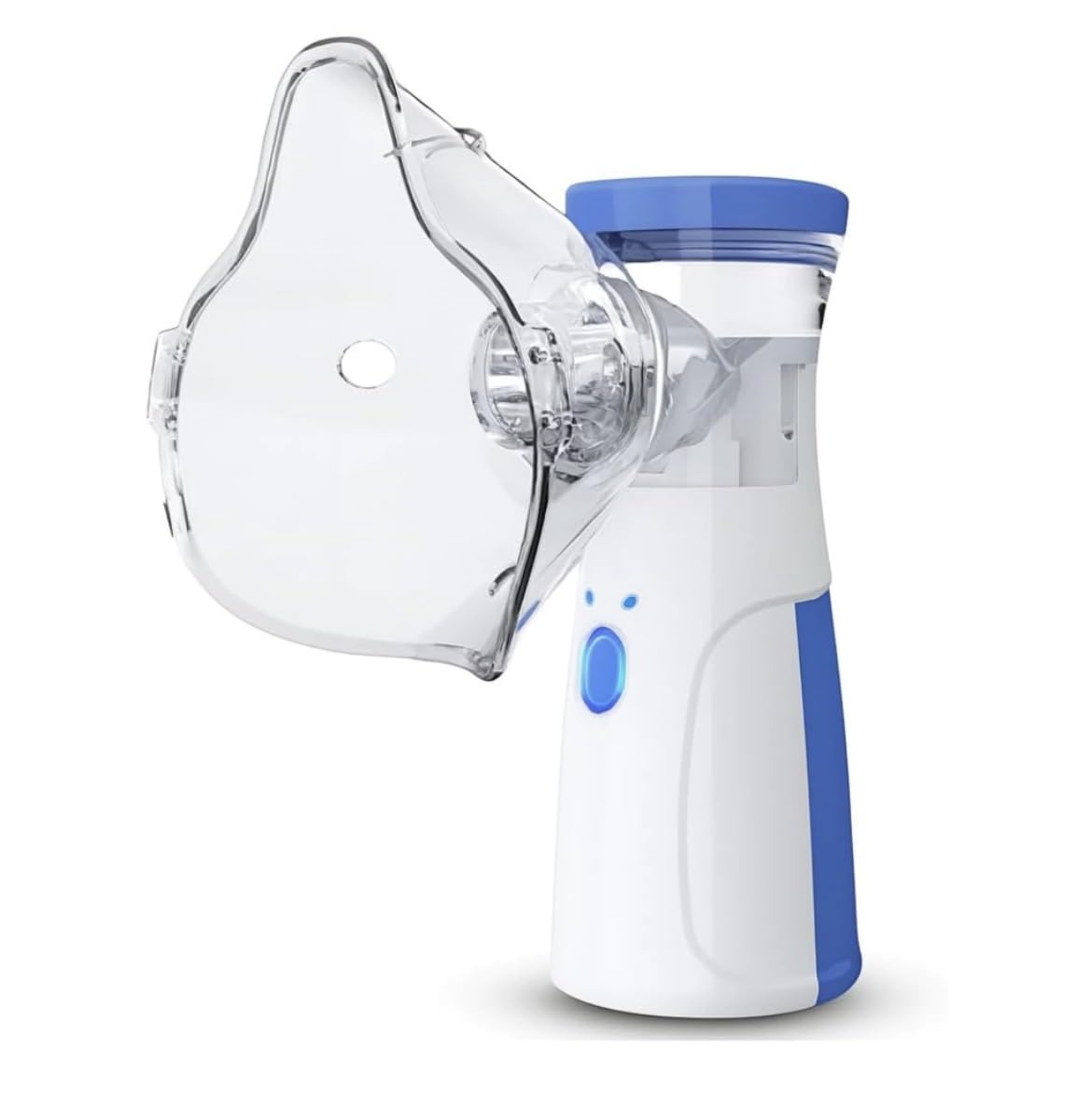 Nebulizador Mesh Portátil Ultrafino Silencioso com Máscara | Partículas <5μm, Operação <40dB, Nebulização >0,2ml/min, Recarregável via USB, Inclui Bocal e Máscara
