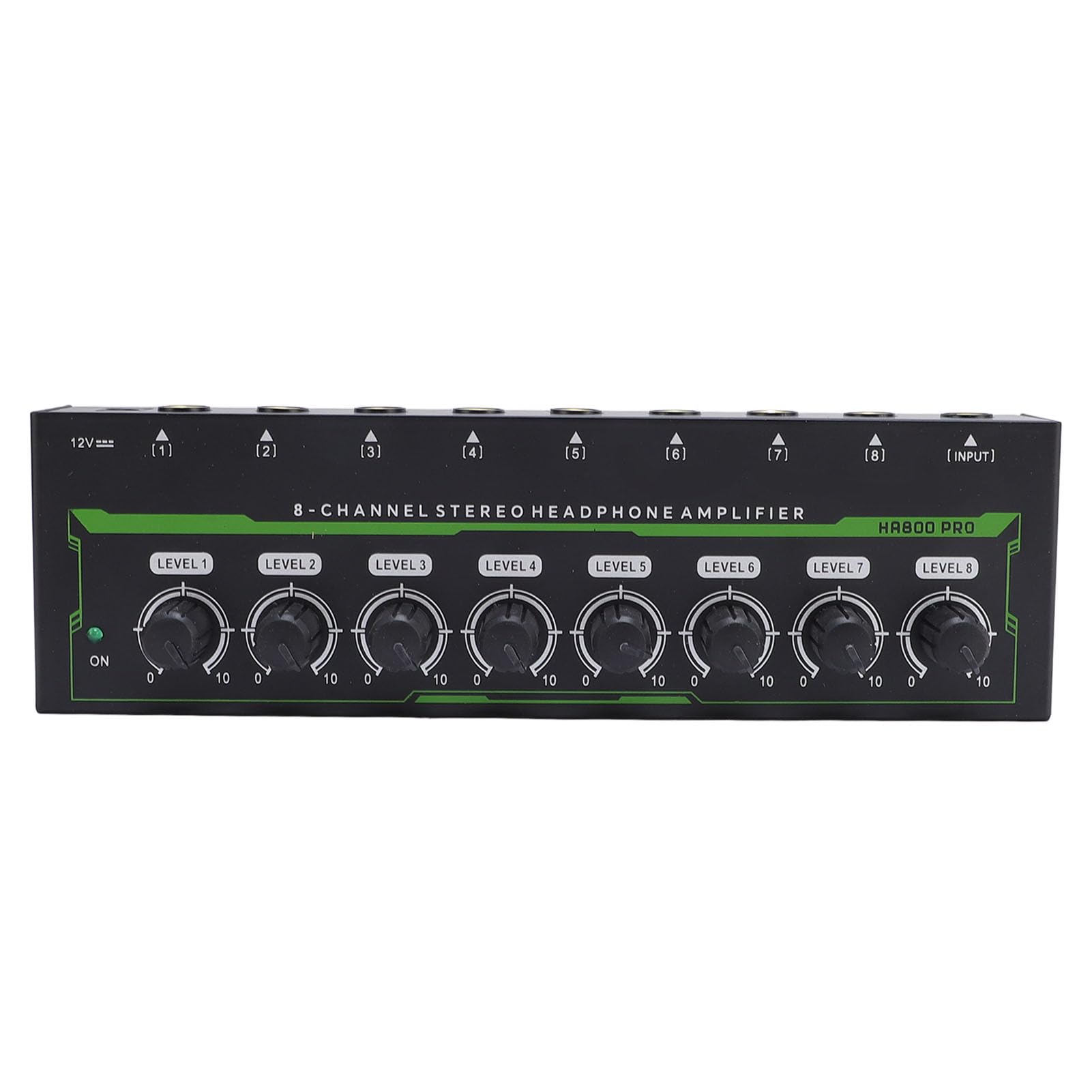 Amplificador de Fone de Ouvido Estéreo 8 Canal Mixer DJ Board Interface Sound Interface Channel Music Controller PC Karaoke Digital Equipment Xlr Mini Mixing Soundboard Kids Mixers de Jogos USB (#2)