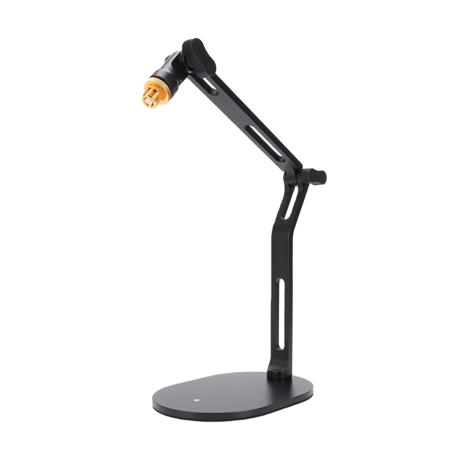Dpofirs Suporte de Microfone de Mesa, Suporte de Microfone Ajustável para Karaoke, Streaming Ao e Gravação de Podcast, Capacidade de Carga de 1,0KG