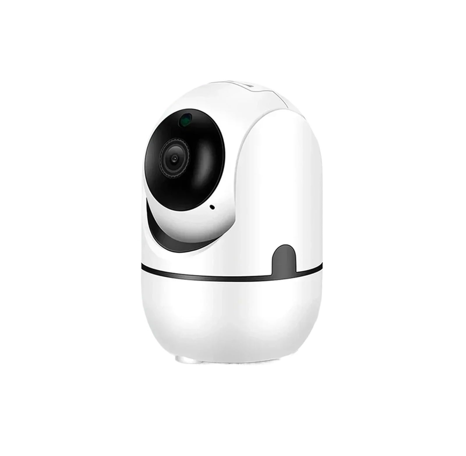 Mini câmera IP WiFi 1080P para monitor de bebê, visão noturna inteligente HD com câmera de vigilância interna com rastreamento automático, funciona com o aplicativo YsxLite(White Cam ADD 128GB)