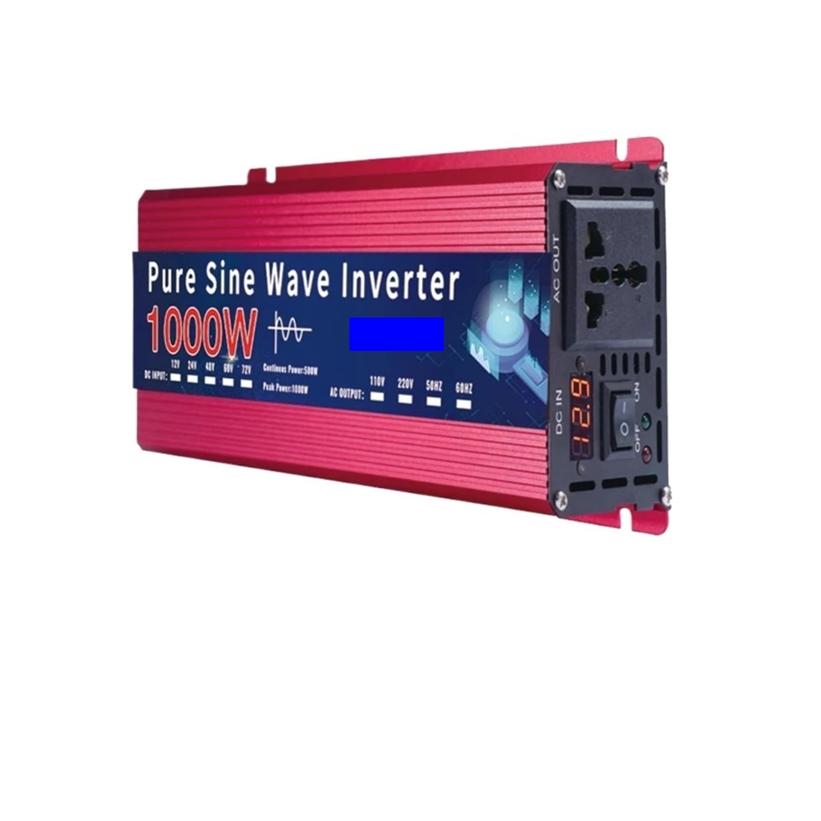 AIMS Power Inversor 12V 220V 24V 110V 1000W 2000W 3000W 4000W 5000W DC para AC Conversor de energia portátil para carro Inversor solar(1000W,24V_220V 50HZ_UNIVERSAL)