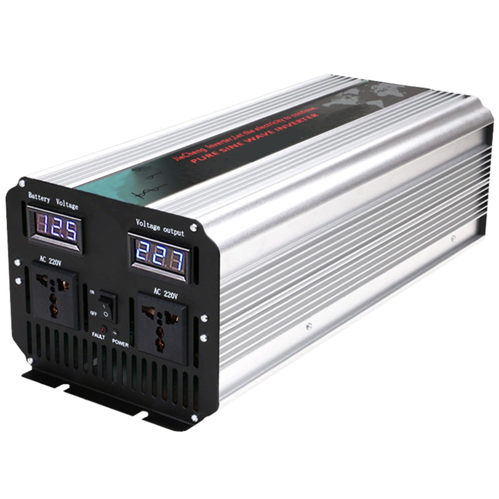 Inversor 12V 24V 48V 60V 72V para AC 220V Conversor de energia de onda sinusal pura 1000W 1500W 2000W 2500W 3000W Inversor de tensão do carro,2500W-60V