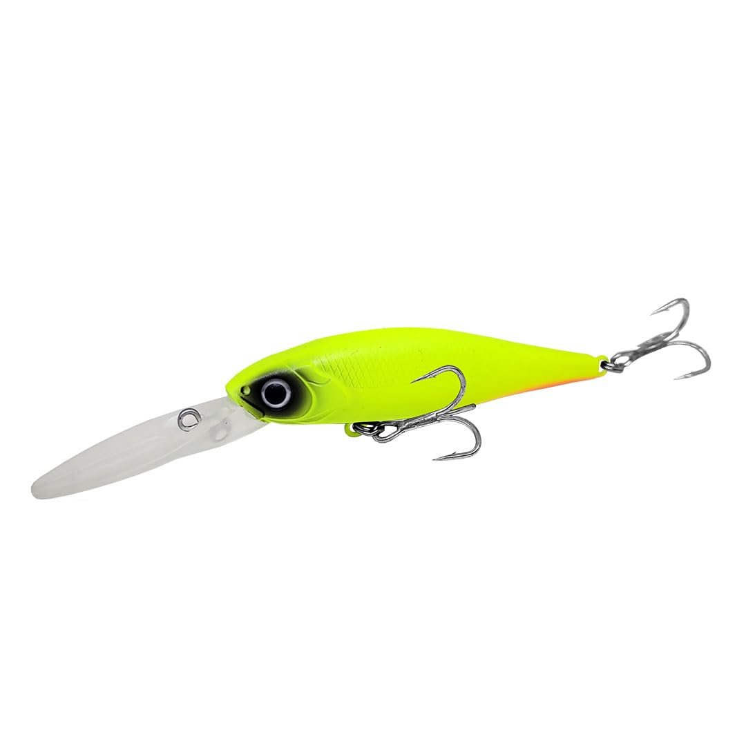 Isca Artificial Yara Deep Shad 6,5cm 6,2g Verde Limão