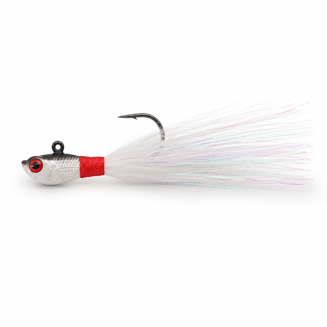 Isca Artificial Jig Xuxinha com Penacho Artificial para Pesca Esportiva 15g 7cm Tucunaré Traíra Robalo Peixes Predadores Isca Jig com Pena para Água Doce