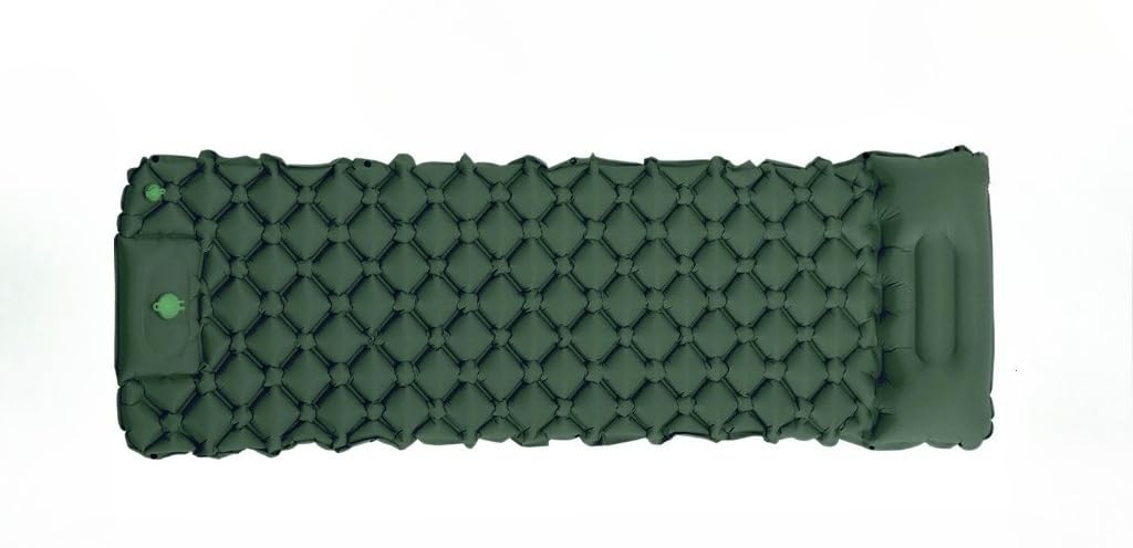 Colchão Inflável Automático De Casal Sleeping Pad Ar Externo Portátil De Acampamento Com Travesseiro(190 * 60 * 5cm)