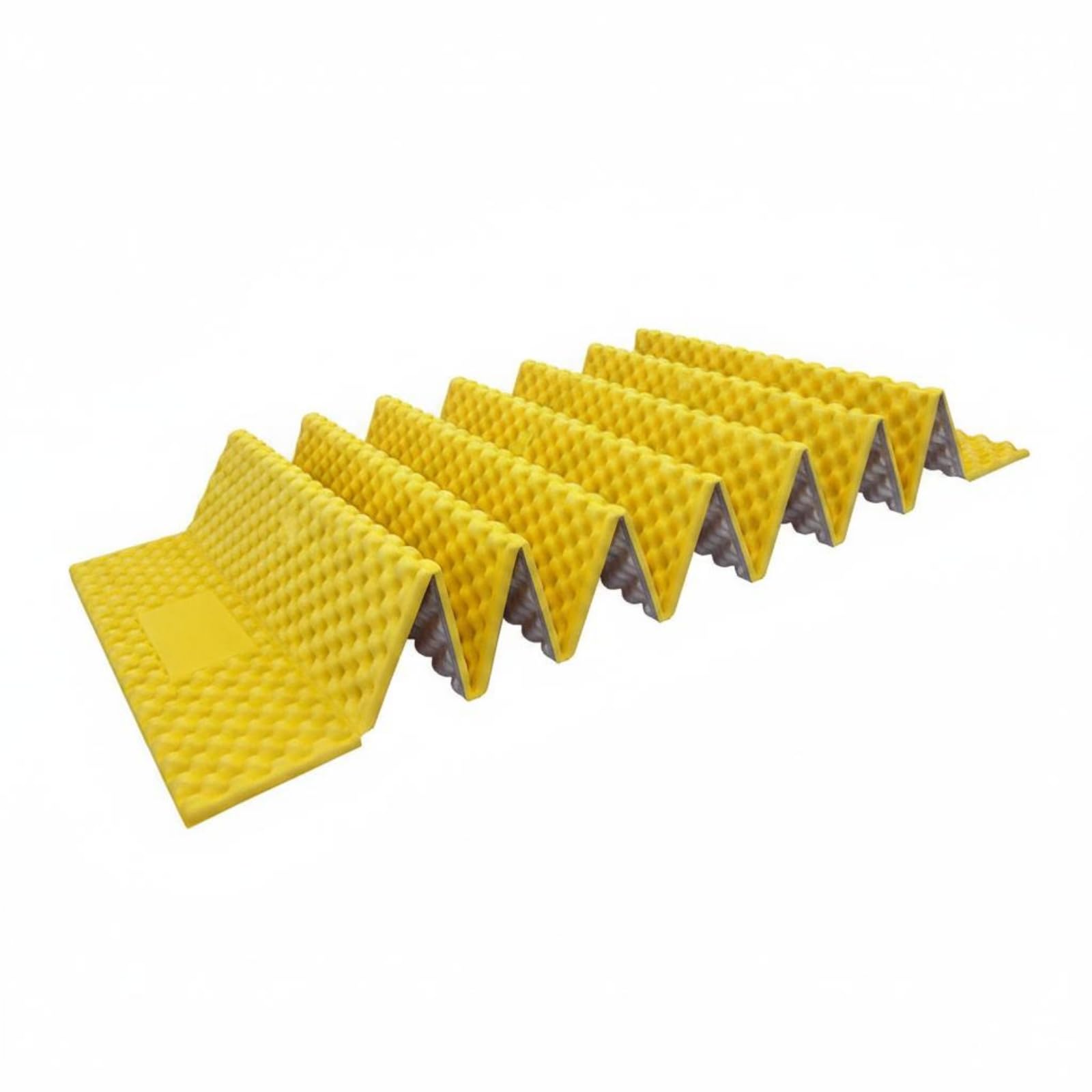 Colchão de espuma dobrável para camping, isolante térmico para uso externo, ideal para viagens de aventura, mochilão e caminhadas.