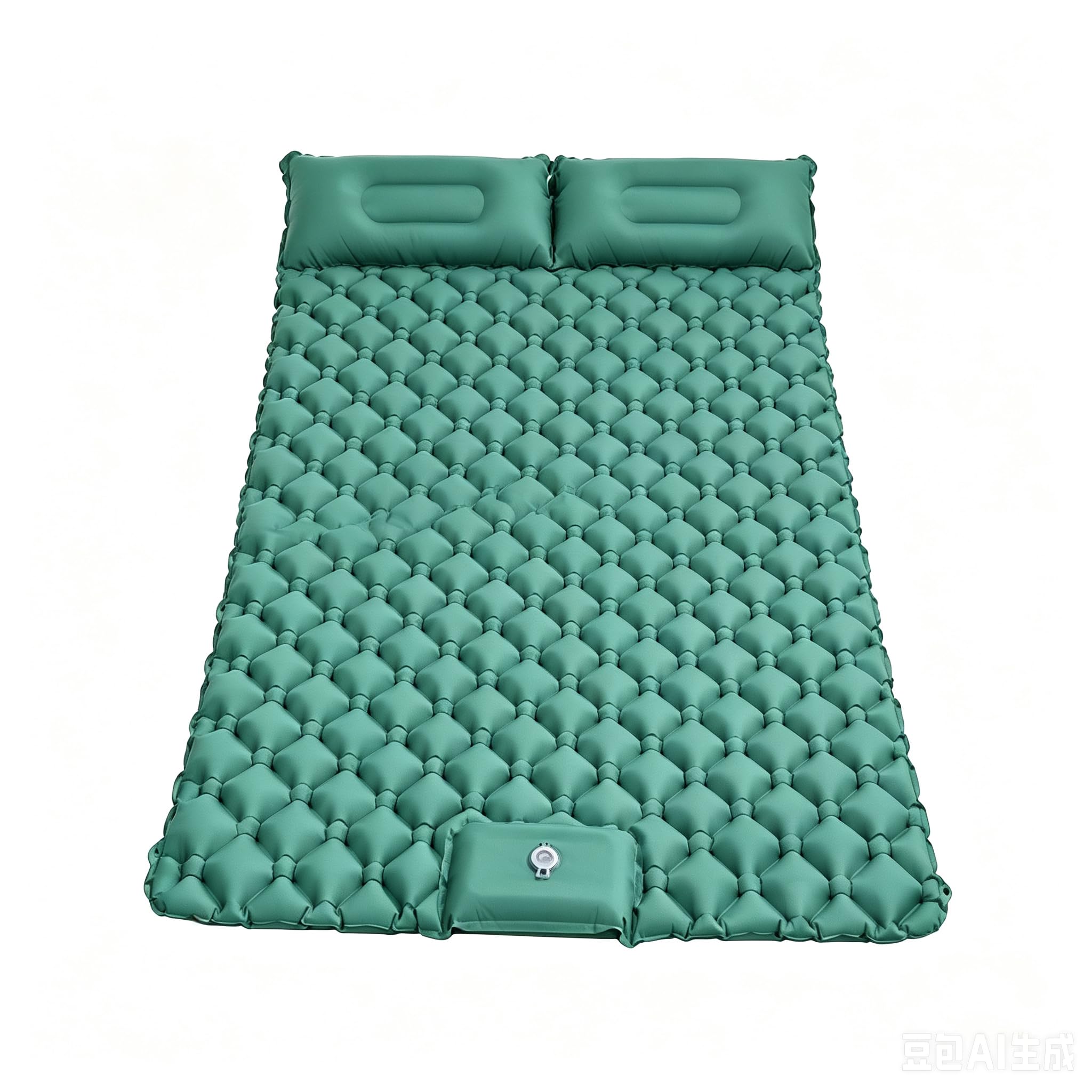 Colchão Inflável Automático De Casal Sleeping Pad Ar Externo Portátil De Acampamento 190 * 120 * 5 Cm Com Travesseiro (190 * 120 * 5cm)