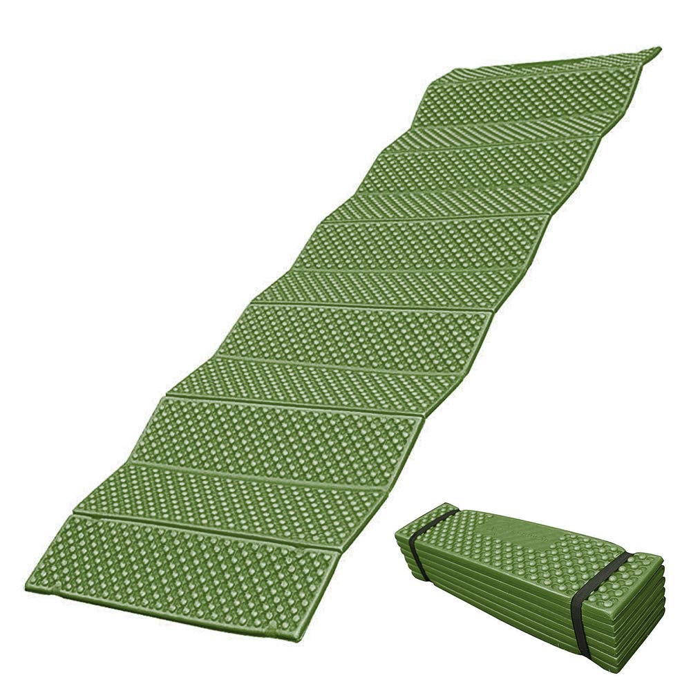 Colchonete de Espuma Dobrável 190x57cm Isolante Térmico para Camping | XPE, Célula Fechada, 1cm, 320g, Lavável, Antiumidade, Roxo, , Laranja, Militar