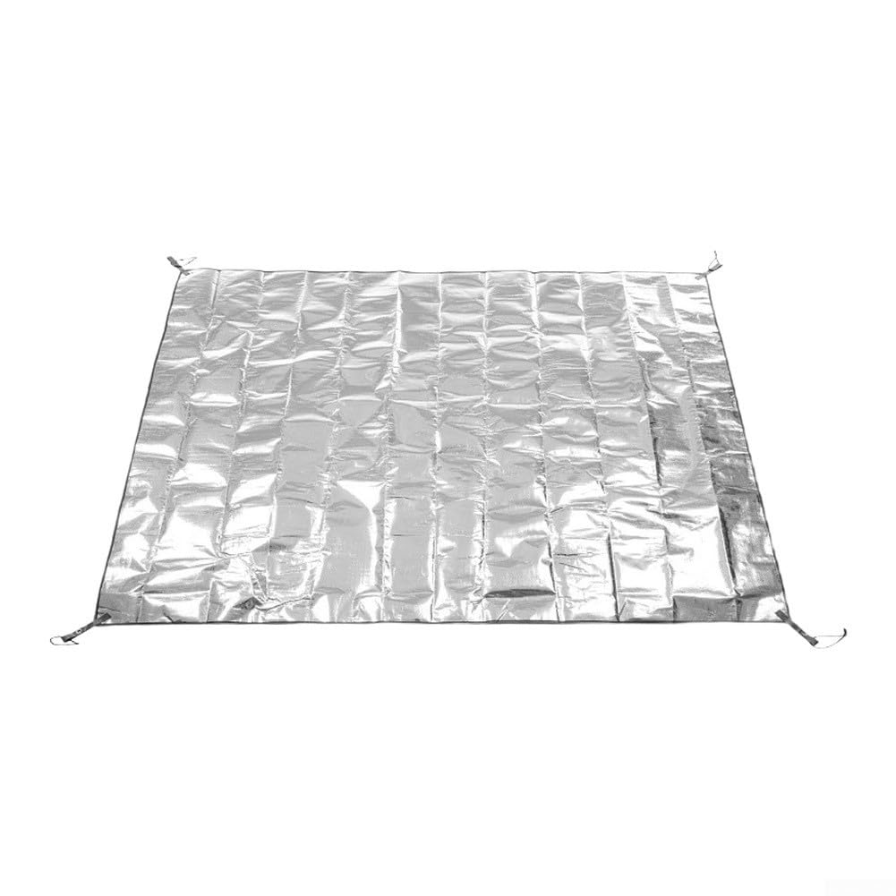 Camping Alumínio 125x200cm Isolante Térmico Camping Alumínio | durante superfície alumínio, isola calor e frio, espuma densa, ideal durante acampamento inverno verão