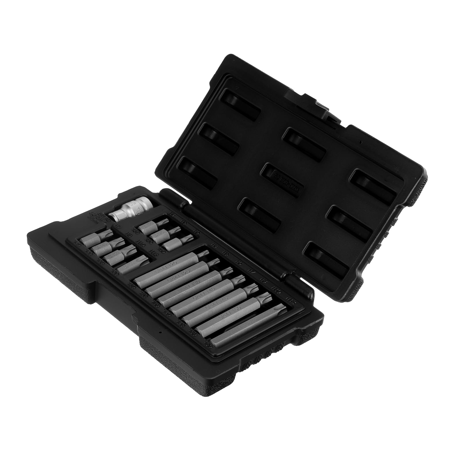 Stels Jogo de Bits Torx 15 Peças – Haste Sextavada 1/2", Aço Cromo-Vanádio, Encaixe 10 mm