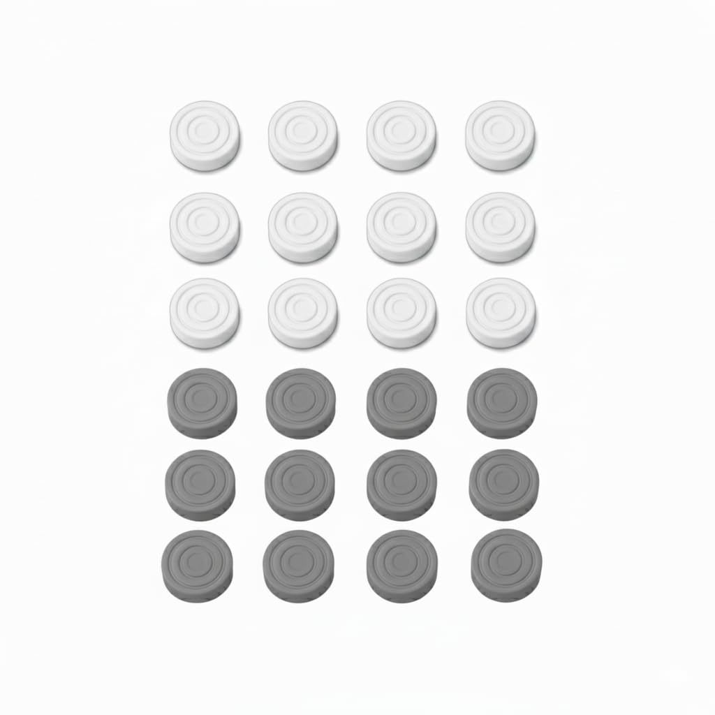 24 Peças Preta E Vermelho Oficiais Profissional Jogo De Dama (Branco/Cinza)