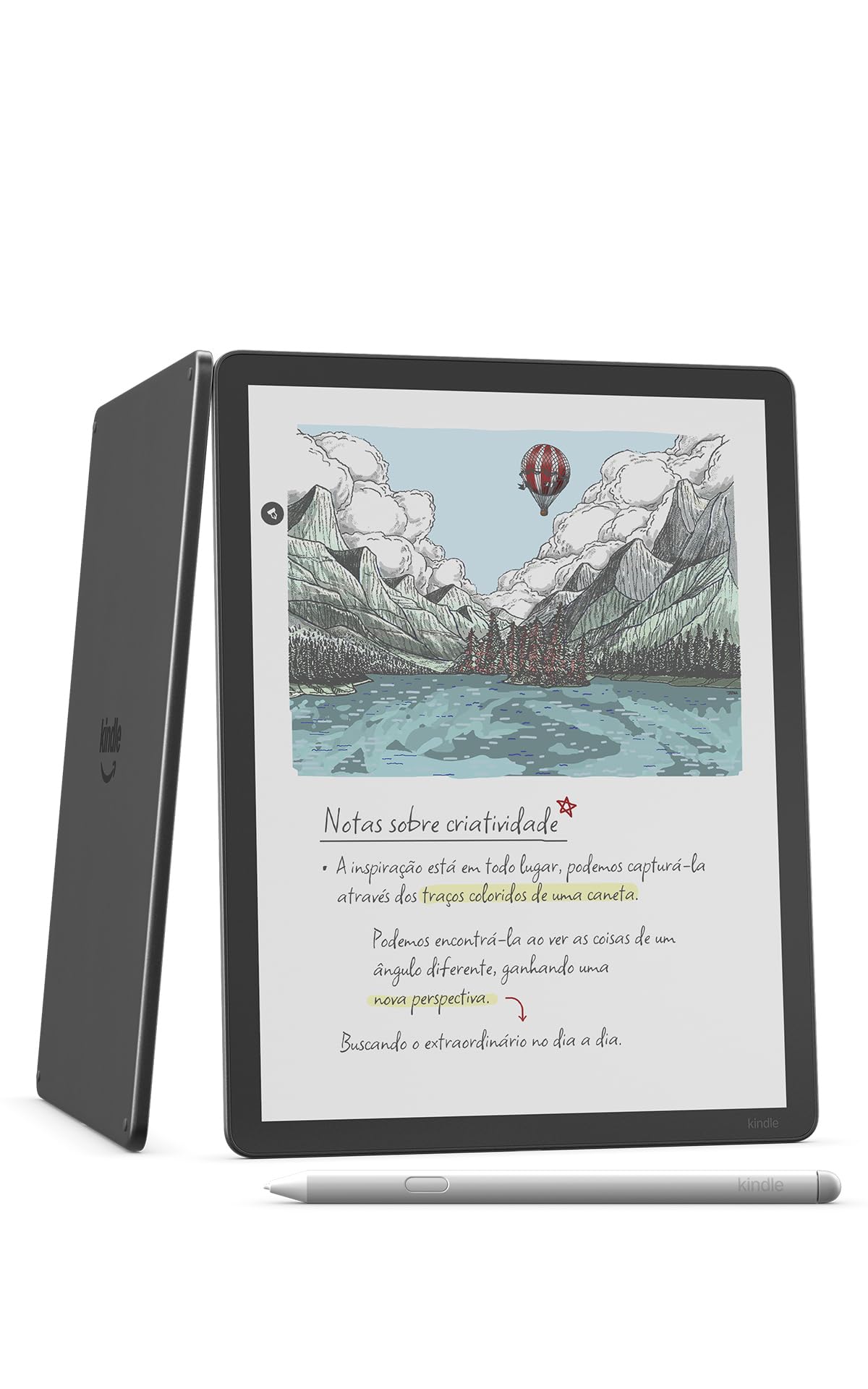 Amazon Kindle Scribe Colorsoft 64GB - Tela colorida de 11" semelhante ao papel, com luz frontal — Fino, leve, potente — Escreva em cadernos, documentos e livros - Grafite
