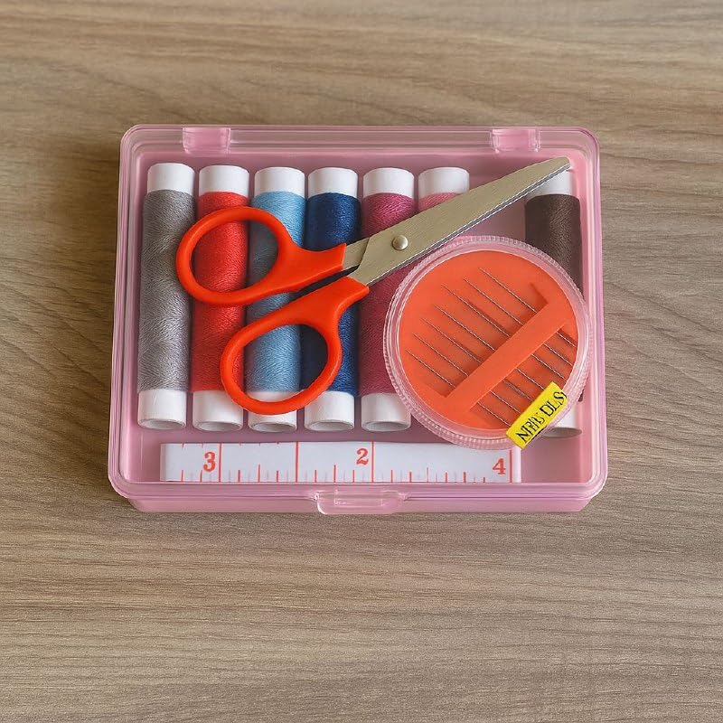 Kit de Costura 20 Peças Com Estojo Linha Agulha Completo Básico - SHACK