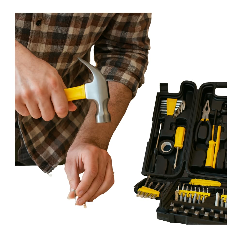 Jogo de Ferramenta com Maleta 200 Peças Completo Kit de Ferramentas Profissional